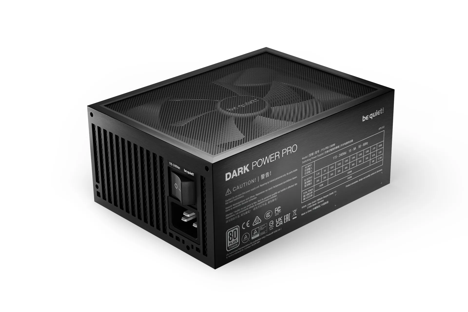 be quiet! Dark Power Pro 13 | 1300W Netzteil 20+4 pin ATX ATX Schwarz – Bild 3