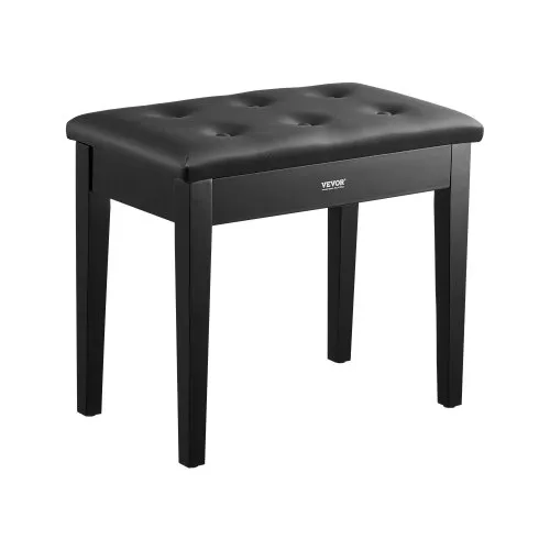 VEVOR Klavierhocker 560 x 350 x 485 mm, Klavierbank, Keyboard-Klavierstuhl mit gepolstertem Kissen, Ablagefach für Notenbücher, Pianobank, Hockersitz, für Schminktisch, Wohnzimmer, Schlafzimmer VEVOR Klavierhocker 560 x 350 x 485 mm, Klavierbank, Keyboard-Klavierstuhl mit gepolstertem Kissen, Ablagefach für Notenbücher, Pianobank, Hockersitz, für Schminktisch, Wohnzimmer, Schlafzimmer
