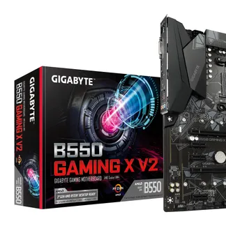 GIGABYTE B550 Gaming X V2 Mainboard – AMD Ryzen 5000 CPUs, 10+3 Phasen VRM, bis zu 4733 MHz DDR4, 1xPCIe 4.0 + 1xPCIe 3.0 M.2, 1GbE LAN, USB 3.2 Gen 2 GIGABYTE B550 Gaming X V2 Mainboard – AMD Ryzen 5000 CPUs, 10+3 Phasen VRM, bis zu 4733 MHz DDR4, 1xPCIe 4.0 + 1xPCIe 3.0 M.2, 1GbE LAN, USB 3.2 Gen 2