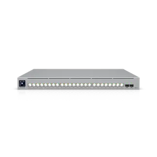 Ubiquiti Switch full managed Layer3 26 Port • 16x 10GbE • 8x 2,5GbE • PoE Budget 1050W • 24x PoE bt • 2x SFP28 • 19″ • UniFi • ECS-24-PoE Ubiquiti Switch full managed Layer3 26 Port • 16x 10GbE • 8x 2,5GbE • PoE Budget 1050W • 24x PoE bt • 2x SFP28 • 19″ • UniFi • ECS-24-PoE