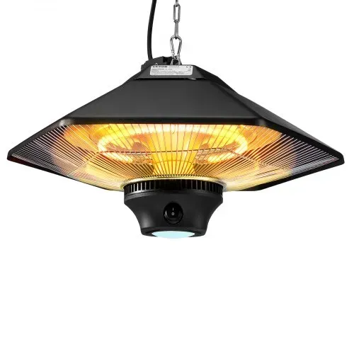 VEVOR Deckenheizstrahler, 2000 W, Fernbedienung, Wärmestrahler für draußen/drinnen, IP34-geschützter Heizstrahler mit Zugschnur und verstellbarer Kette, für Veranda, Terrasse, Esszimmer, Studio – Bild 9