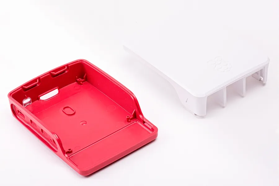 Raspberry Pi 4 Zubehör - offizielles Gehäuse rot/weiß für Pi 4 – Bild 3
