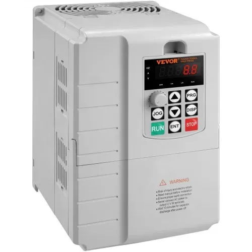 VEVOR Frequenzumrichter, Frequenzumwandler, Inverter, VFD, 7,5 kW, 34 A, 10 PS, 1-phasiger 220-V-Eingang auf 3-phasigen 220-V-Ausgang, zur Drehzahlregelung von dreiphasigen Motoren – Bild 10