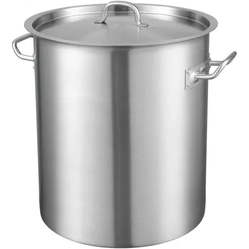 VEVOR Kochtopf 39,7 L Edelstahl, 350 x 410 mm Großvolumiger Suppentopf Komposit-Basis, als Spargeltopf Soßentopf Geeignet, Praktischer Küchentopf Große Zutaten, Induktionsherd Topf Induktionskochtopf – Bild 9