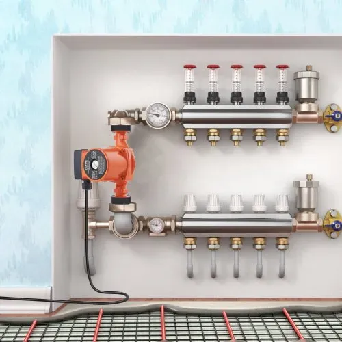 VEVOR Heizungspumpe Umwälzpumpe Pumpe Gusseisen 220 V 92 W, 60l/min Max. Durchflussrate, 6m Max. Förderhöhe, 1-1/2 Zoll Gewindeanschluss, Temperaturbereich Von 2 °C Bis 110 °C, Drei Einstellbare Durchflussraten, Geräuscharm – Bild 7