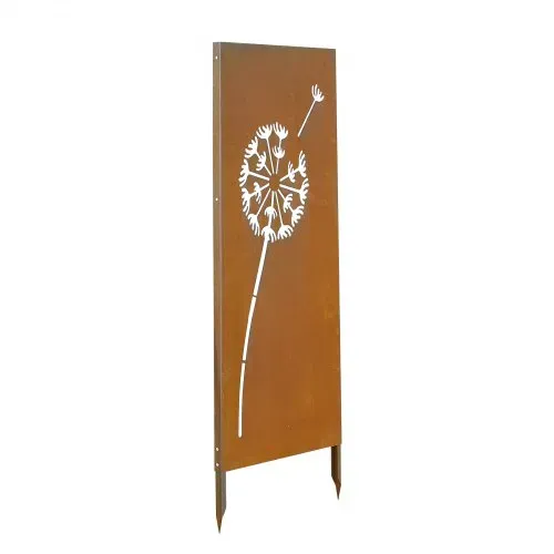 VEVOR Paravent 60x158 cm, Raumteiler aus Metall, Trennwand mit Erdspießen & Stahlplatte, Sichtschutz, Raumtrenner, Dekorative Sichtschutzwand, Ideal für Garten, Terrasse, Hof, Balkon – Bild 8
