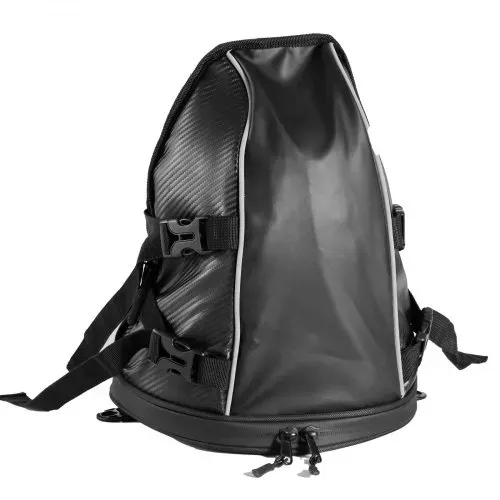 VEVOR Motorrad Hecktasche Rücksitztasche (10 L) mit wasserfester Regenabdeckung, Motorrad-Gepäckaufbewahrung, Gepäckträgertasche mit Schultergurt & Innentasche, Motorradgepäck Schwarz – Bild 8