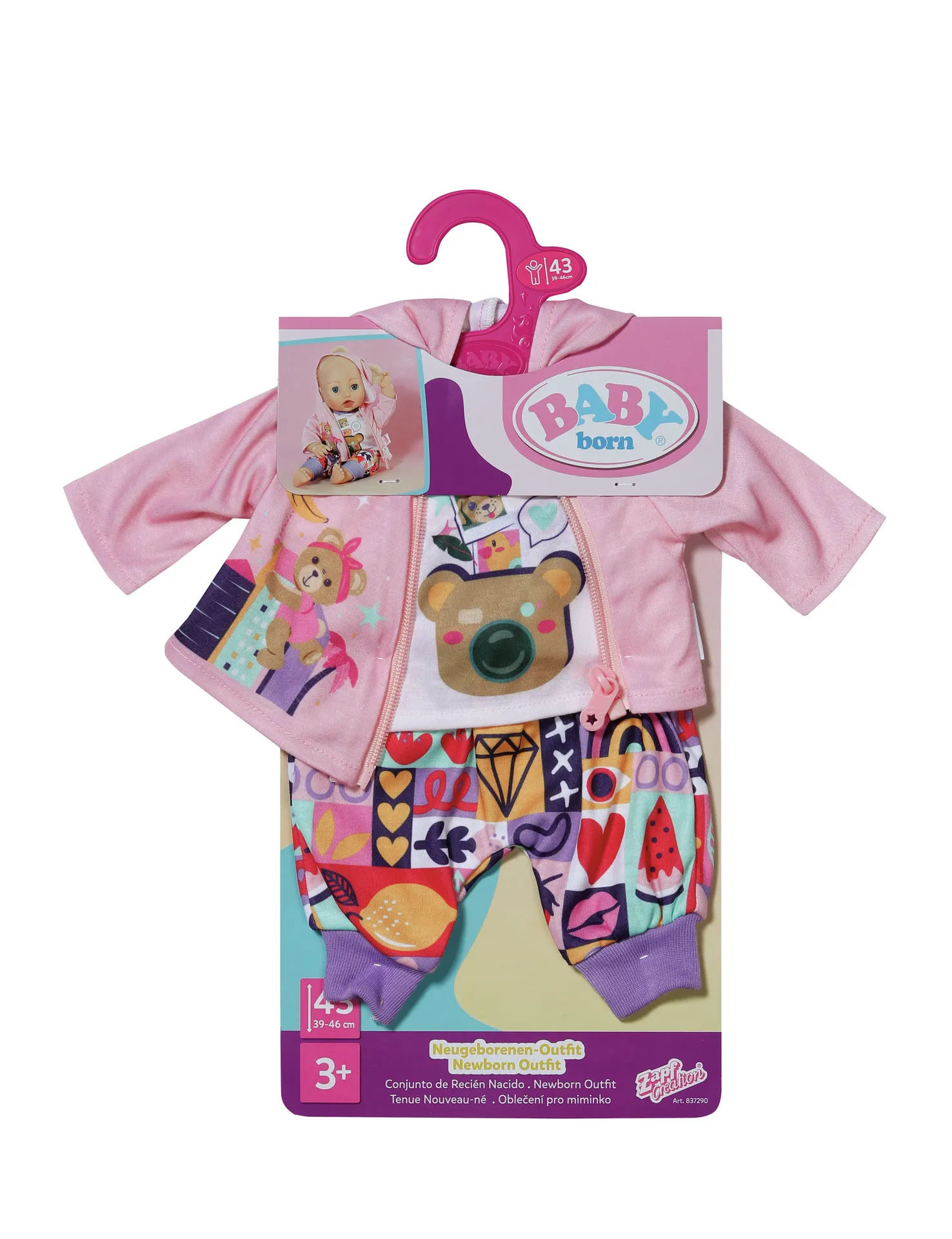 BABY born Newborn Outfit 43cm Puppen-Kleiderset – Bild 2