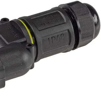 Kabelverbinder Y-Form, IP68, 450V/24A Schraubanschluss, für Kabel Ø 8-12mm Kabelverbinder Y-Form, IP68, 450V/24A Schraubanschluss, für Kabel Ø 8-12mm