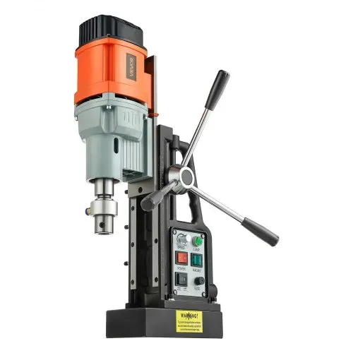 VEVOR Magnetbohrmaschine 1,5 kW 60 mm Bohrdurchmesser 13000 N Leistung, Magnetbohrmaschine mit Morsekegel & einstellbarer Drehzahlen, M3-M16 Gewindeschneiden für Metalloberflächen Heimwerker – Bild 9