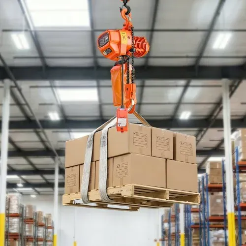 VEVOR Elektrischer Kettenzug 1000 kg, 6 m Hubhöhe, 3-Phasen-Brückenkran mit 100 m Funk- & 4,5 m Kabelfernbedienung, G80-Doppelkette, Elektrokettenzug für Fabriken, Lagerhallen & Garagen – Bild 7