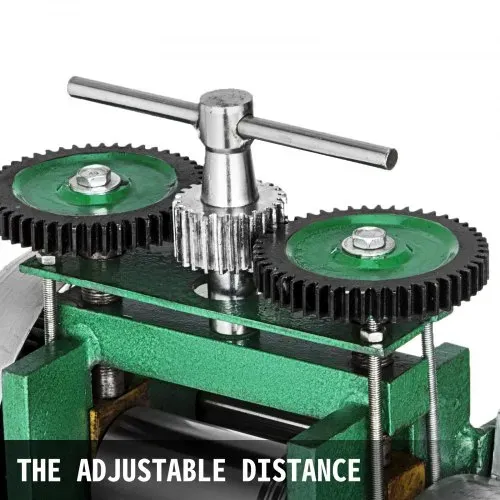 VEVOR Manuelle Rolling Mill Kombination Walzwerk 120mm Handwalzwerk Maschine 80mm Maschine Schmuck mit Gute Verschleißfestigkeit Tablettierung Vierkantdraht für Schmuck Design und Reparatur – Bild 2