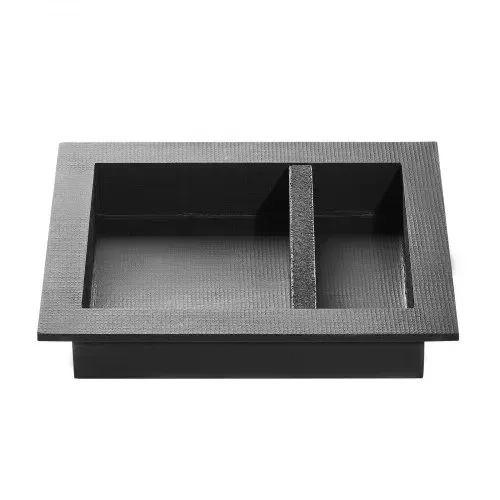VEVOR Duschnische, 10,16x40,64x50,8 cm, Wandnische mit beweglichem Trennregal, Seifen- & Shampoo-Aufbewahrungs-Organizer, rechtwinklige Ecken, schwarz für Badezimmerdusche – Bild 10