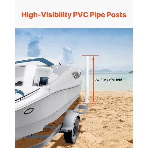 VEVOR L-Form 1,1 m Anhängerpfahl Bootsanhänger Anleitung Kurbelstütze Bootsführung, 30 cm Einstellbare Breite Boat Trailer Guide-on, Ersatzteile und Zubehör für Skiboot Fischerboot Segelbootanhänger – Bild 4