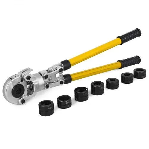 VEVOR Presszange U16, U20, U25, U32, TH16, TH20, TH26, TH32 mm, Crimpzange Presszange 6 T Druckkraft, Rohrpresszange mit um 360° Drehbarem Kopf und Ergonomischem Griff, Rohrcrimpzange Tragbar Ø16-32 m – Bild 9