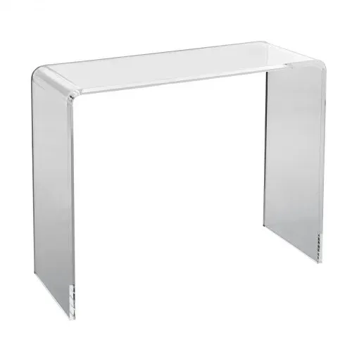 VEVOR U-förmiger Beistelltisch 964 x 381 x 740 mm, U-förmiger Acryltisch Beistelltisch, Transparenter Couchtisch für Getränke, Essen, Snacks, Verwendet im Wohnzimmer, Schlafzimmer, Arbeitszimmer usw. – Bild 8