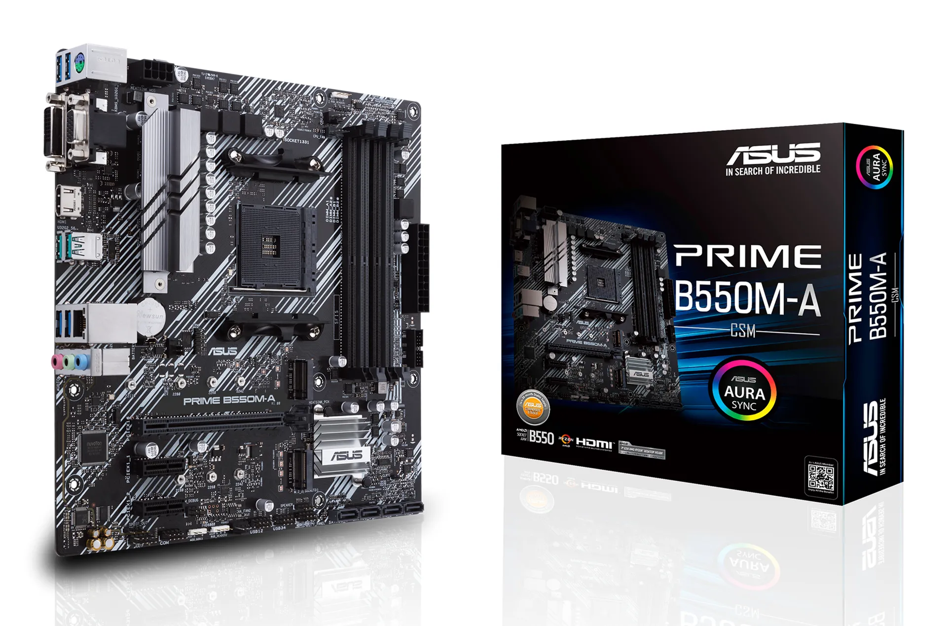 ASUS Prime B550M-A/CSM AMD B550 Sockel AM4 micro ATX ASUS Prime B550M-A/CSM AMD B550 Sockel AM4 micro ATX