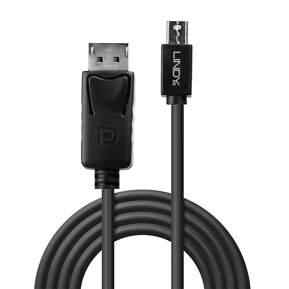 Lindy 41647 DisplayPort-Kabel 3 m Mini DisplayPort Schwarz – Bild 2