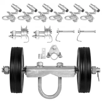 VEVOR Schiebetor-Set, 146-mm-Rolltor-Hardware-Set Typ C, Radträger mit zwei 146 mm Radhalterungen, Hochleistungs-Schiebetorrollen für Connect Tracks-Türrahmen, Schiebetor-Führungsrolle, 272 kg VEVOR Schiebetor-Set, 146-mm-Rolltor-Hardware-Set Typ C, Radträger mit zwei 146 mm Radhalterungen, Hochleistungs-Schiebetorrollen für Connect Tracks-Türrahmen, Schiebetor-Führungsrolle, 272 kg