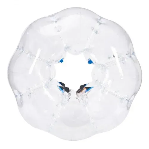 VEVOR Aufblasbarer Bump Ball Bumper Stoßball 1 Stk. 1,5 m x 1,2 m, Menschlicher Kollisionsball, PVC-Körperblasen-Bounce-Ball für Outdoor-Aktivitäten, Transparenter Aufblasbarer Bumper Ball – Bild 9