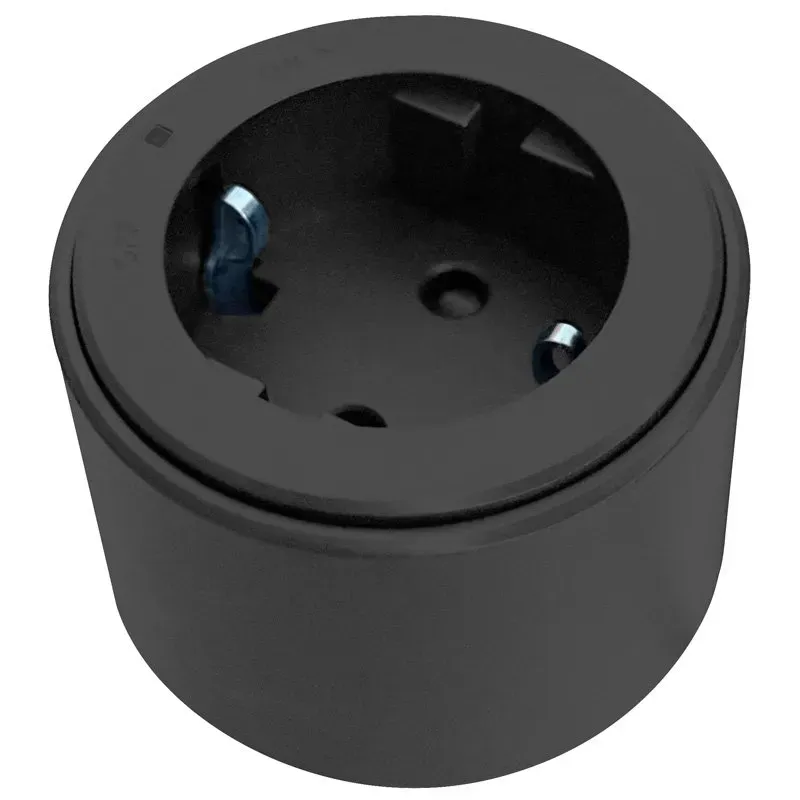 Synergy 21 MODULRAIL Modul Steckdose Typ F Schwarz (Schutzkontakt) – Bild 2