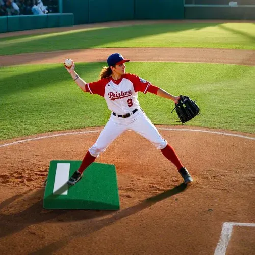 VEVOR Pitching Mound, tragbarer Baseball Pitcher Mound, 31 Zoll Pitching-Trainingsausrüstung (Oudoor / Indoor), Softball-Pitching-Hilfen mit Antifade-Rasen & Pitching-Gummi & Tragegriff – Bild 7