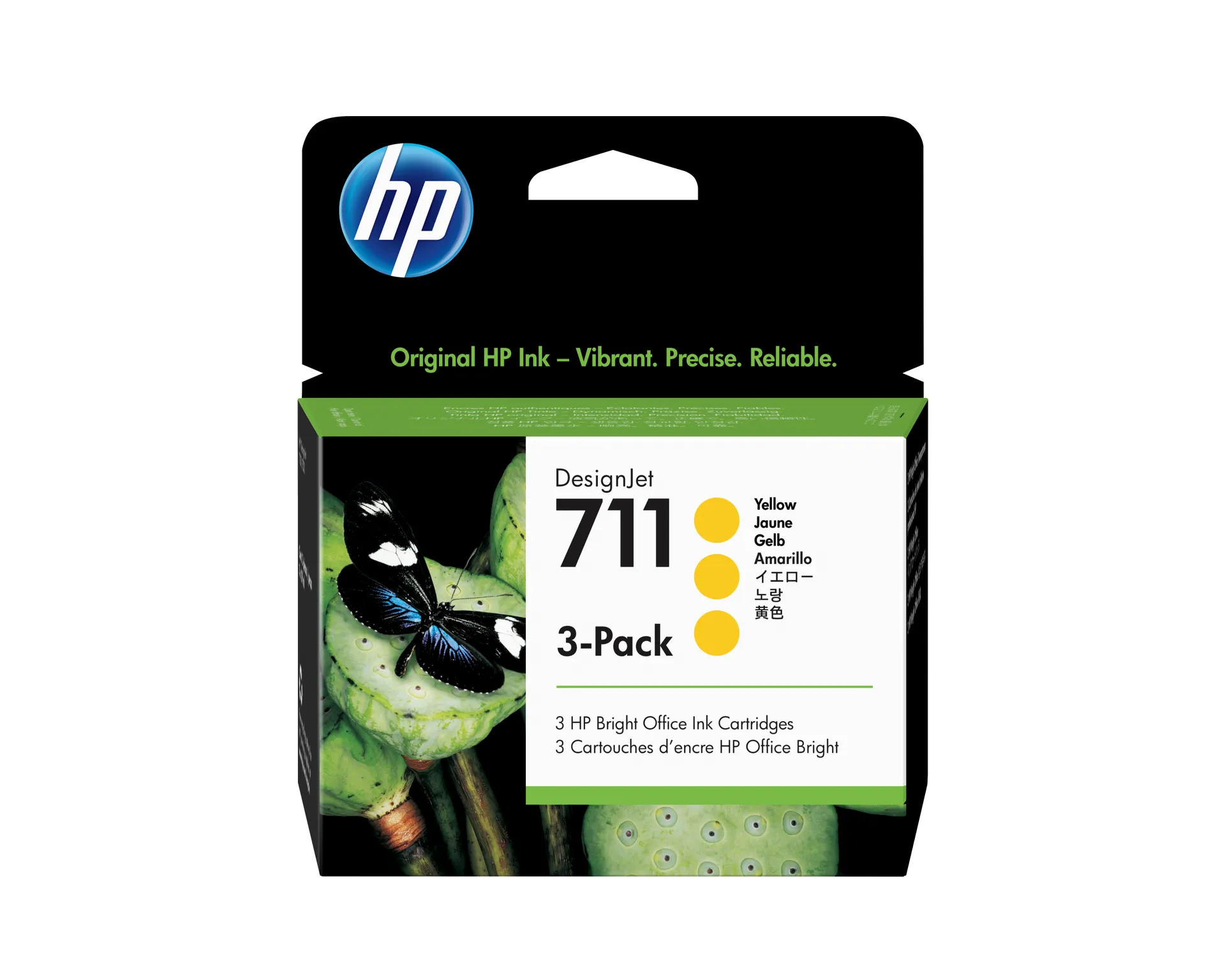 HP 711 3er-Pack Gelb DesignJet Tintenpatronen, 29 ml HP 711 3er-Pack Gelb DesignJet Tintenpatronen, 29 ml