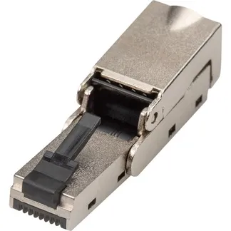 CAT.6a Feldstecker abwinkelbar, STP mit Staubschutzkappe CAT.6a Feldstecker abwinkelbar, STP mit Staubschutzkappe