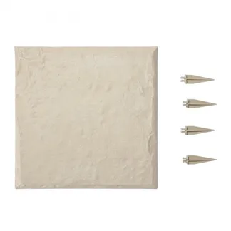 VEVOR Trittsteine Garten, 8 Stk., 395×395 mm, dekorative Gehwegplatte mit Pfählen, Kunststoff-Wegepflaster, Steinplatte aus Kunststoffharz PC, Steinoptik für Rasen, Terrassenlandschaft, Beige VEVOR Trittsteine Garten, 8 Stk., 395×395 mm, dekorative Gehwegplatte mit Pfählen, Kunststoff-Wegepflaster, Steinplatte aus Kunststoffharz PC, Steinoptik für Rasen, Terrassenlandschaft, Beige