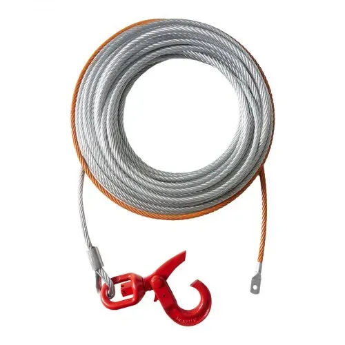 VEVOR Anschlagseil 9,5 mm x 15,2 m Stahlseil 67,6 kN Bruchfestigkeit des Kabels Forstseil mit Drehhaken Hebeseil Drahtseil Abschleppseil Ideal für ATVs UTVs Autos SUVs oder große Geländewagen – Bild 9