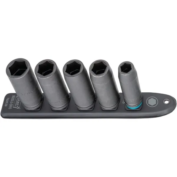 SmartRail 1/2" Schlag-, Maschinenschrauber-Einsatz-Satz Sechskant, 5-teilig, Steckschlüssel – Bild 2