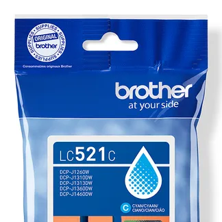 Brother LC521C Druckerpatrone 1 Stück(e) Original Cyan Brother LC521C Druckerpatrone 1 Stück(e) Original Cyan