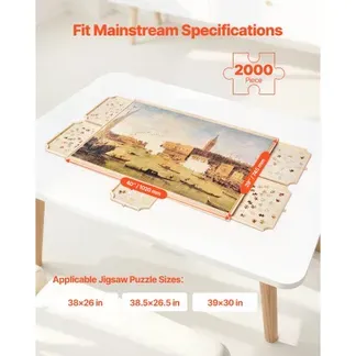 VEVOR 2000-teiliges drehbares Puzzlebrett mit 5 Schubladen & Abdeckung, tragbarer Puzzletisch (1045 x 763 x 36 mm), Puzzle-Zubehör für Erwachsene, Puzzle-Organizer-Aufbewahrungssystem Puzzle Boards VEVOR 2000-teiliges drehbares Puzzlebrett mit 5 Schubladen & Abdeckung, tragbarer Puzzletisch (1045 x 763 x 36 mm), Puzzle-Zubehör für Erwachsene, Puzzle-Organizer-Aufbewahrungssystem Puzzle Boards