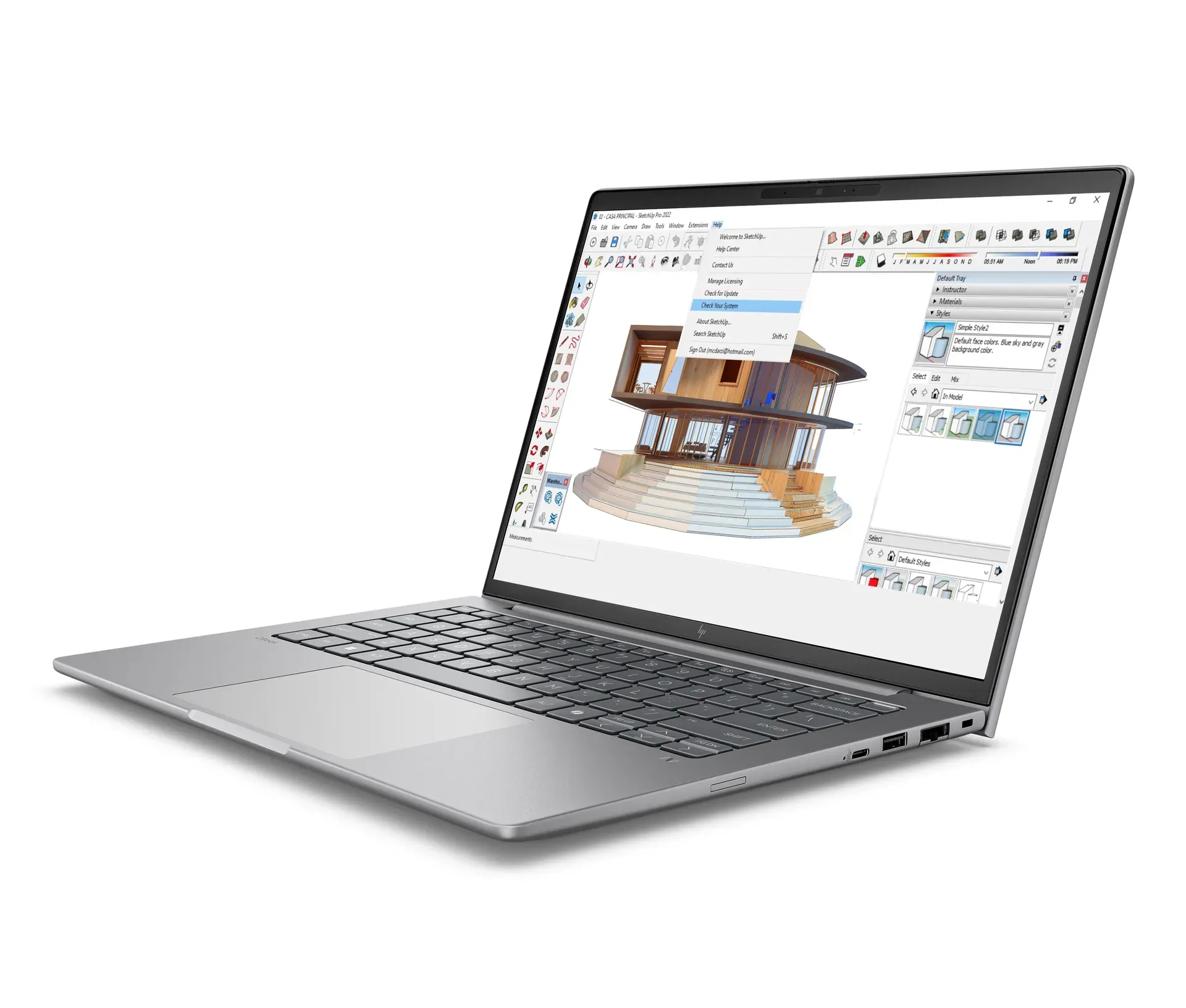 HP ZBook 8 G1i Intel Core Ultra 7 255H 35,6 cm (14") Touchscreen WUXGA 32 GB DDR5-SDRAM 1 TB SSD NVIDIA RTX 500 Ada Wi-Fi 7 (802.11be) Windows 11 Pro AI Workstation, AI PC Silber – Bild 3