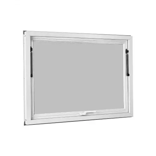 VEVOR Verkaufsfenster 1220 x 915 x 80 mm Konzessionsfenster Servicefenster für Imbisswagen und Verkaufsstände, bis 85° Aufklappbar, Aluminiumlegierungsrahmen, mit Verkaufsklappe und Regenschutz – Bild 9