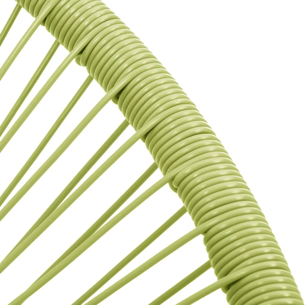 vidaXL Acapulco-Gartenstuhl Poly Rattan Grün – Bild 6