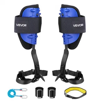 VEVOR Baumkletter Spikes, höhenverstellbare Baumkletterausrüstung mit Gurten & Hüftgurt, Tragkraft 159 kg, robuste Stahlsteigsteigeisen, Baumpflegeausrüstung für Obsternte & Jagd, Blau VEVOR Baumkletter Spikes, höhenverstellbare Baumkletterausrüstung mit Gurten & Hüftgurt, Tragkraft 159 kg, robuste Stahlsteigsteigeisen, Baumpflegeausrüstung für Obsternte & Jagd, Blau