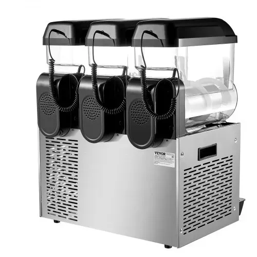 VEVOR kommerzielle Slusheis Maschine 12 L x 3 Dreifachtank-Maschine für gefrorene Getränke, 144 Tassen Edelstahl Slush-Eis-Maschine mit Tastenfeld Softeis Maker für Partys Restaurants Cafés Bars – Bild 10