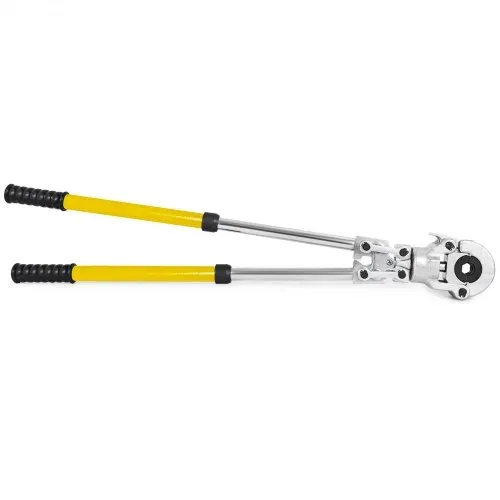 VEVOR Presszange V12, V15, V22, V28, TH16, TH20, TH26, TH32 mm, Crimpzange Presszange mit um 360° Drehbarem Kopf und Ergonomischem Gummigriff, Rohrpresszange Tragbar, Manuelle Kabelschuhzange – Bild 9