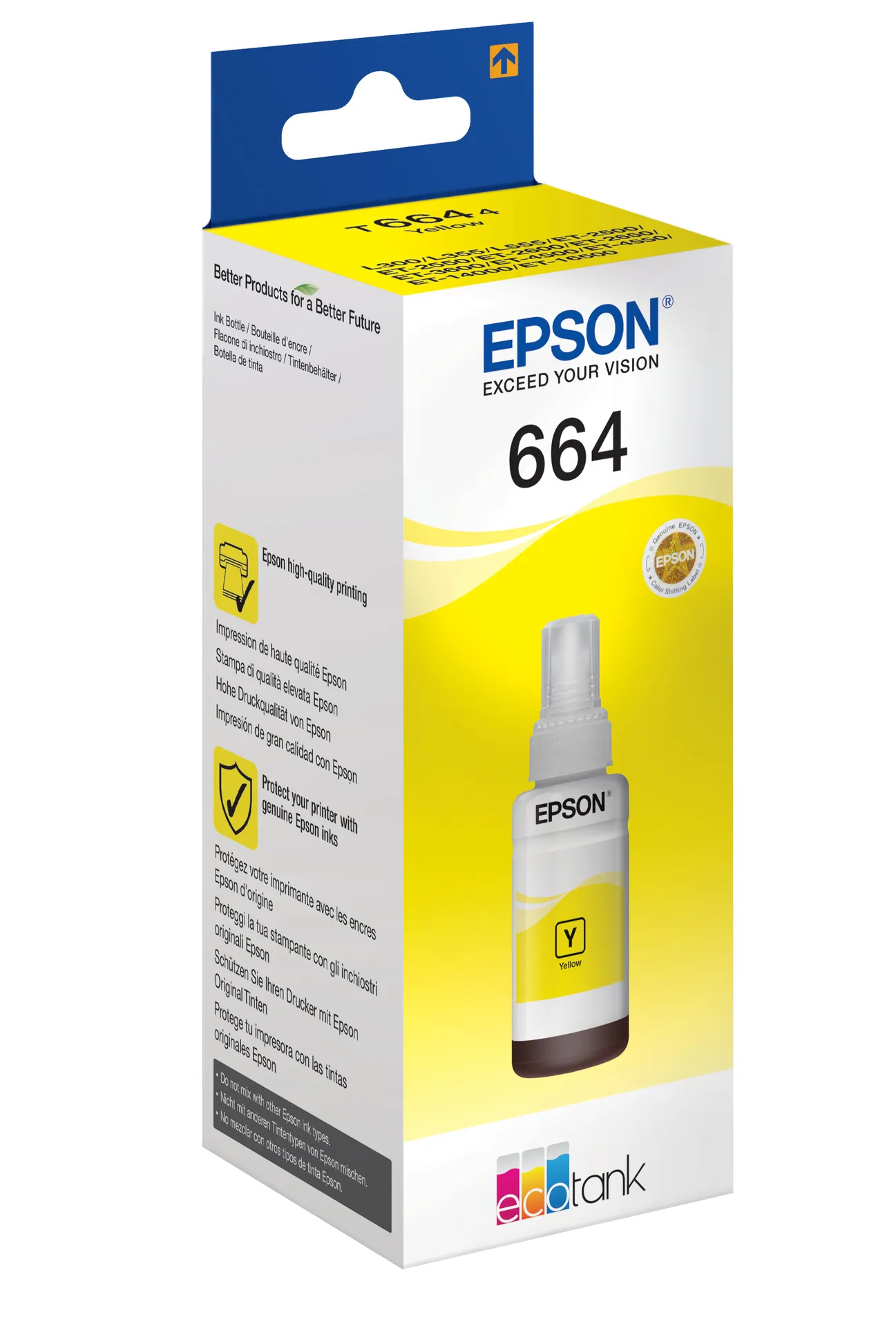 Epson 664 Ecotank Yellow ink bottle (70ml) – Bild 2