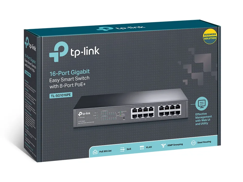 TP-Link 16-Port Gigabit Easy Smart Switch mit 8-Port PoE+ – Bild 4