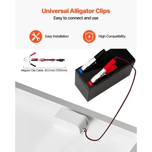 VEVOR 12V Monokristallines Solarpanel-Kit 20W, Batterieladegerät mit integriertem MPPT-Controller & verstellbarer Halterung, IP65 wasserdicht für Auto, Boot, Wohnmobil, Anhänger, Hausdach – Bild 4