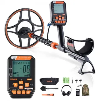 VEVOR Metalldetektor für Erwachsene 304,8 mm, Profi Metallsuchgerät mit 7 Modi, IP68 Wasserdicht, Hochpräziser Golddetektor mit Display, Kabellosen Kopfhörern, Verstellbarer Länge, zur Goldsuche VEVOR Metalldetektor für Erwachsene 304,8 mm, Profi Metallsuchgerät mit 7 Modi, IP68 Wasserdicht, Hochpräziser Golddetektor mit Display, Kabellosen Kopfhörern, Verstellbarer Länge, zur Goldsuche