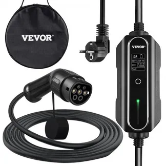 VEVOR EV Ladegerät 13 A EV Ladekabel für EU Standard, 10 m Ladestation für Elektroauto 3 Pin Schuko Stecker, 3 kW Elektrofahrzeug, 250 V IP54-Anschluss mit LCD Digitalbildschirm & CE Zertifizierung VEVOR EV Ladegerät 13 A EV Ladekabel für EU Standard, 10 m Ladestation für Elektroauto 3 Pin Schuko Stecker, 3 kW Elektrofahrzeug, 250 V IP54-Anschluss mit LCD Digitalbildschirm & CE Zertifizierung