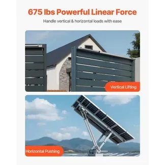 VEVOR 12-V-Linearantrieb, 1016mm IP65 wasserdichter Linearmotor, 3000 N Linear Actuator, 5 mm/s Lineartechnik-Aktuatoren mit Montagehalterungen für Solartracker, Industriemaschinen, Türöffner VEVOR 12-V-Linearantrieb, 1016mm IP65 wasserdichter Linearmotor, 3000 N Linear Actuator, 5 mm/s Lineartechnik-Aktuatoren mit Montagehalterungen für Solartracker, Industriemaschinen, Türöffner