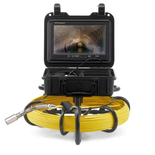 VEVOR Kanalkamera, 50 m, 23 cm Bildschirm, Rohrinspektionskamera mit DVR-Funktion, IP68-Kamera mit 12 einstellbaren LEDs, mit einer 16 GB SD-Karte für Abwasserleitungen, Haus, Kanal, Abflussrohr – Bild 8