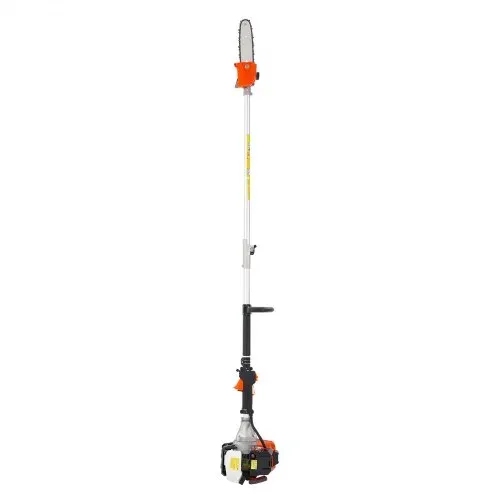 VEVOR Benzin-Hochentaster, 33ccm 2-Takt Motorsäge, Teleskopsäge mit 2,04–3,54 m ausziehbarer Stange, 20,3 cm Schwert, 850 ml Kraftstofftank, für ein kraftvolles Sägen in hohen Baumkronen – Bild 8