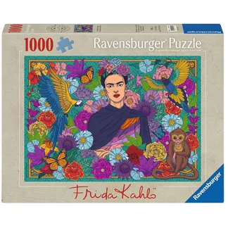 Puzzle – Frida Kahlo“s Paradies: Papageien, Affen Puzzle – Frida Kahlo“s Paradies: Papageien, Affen