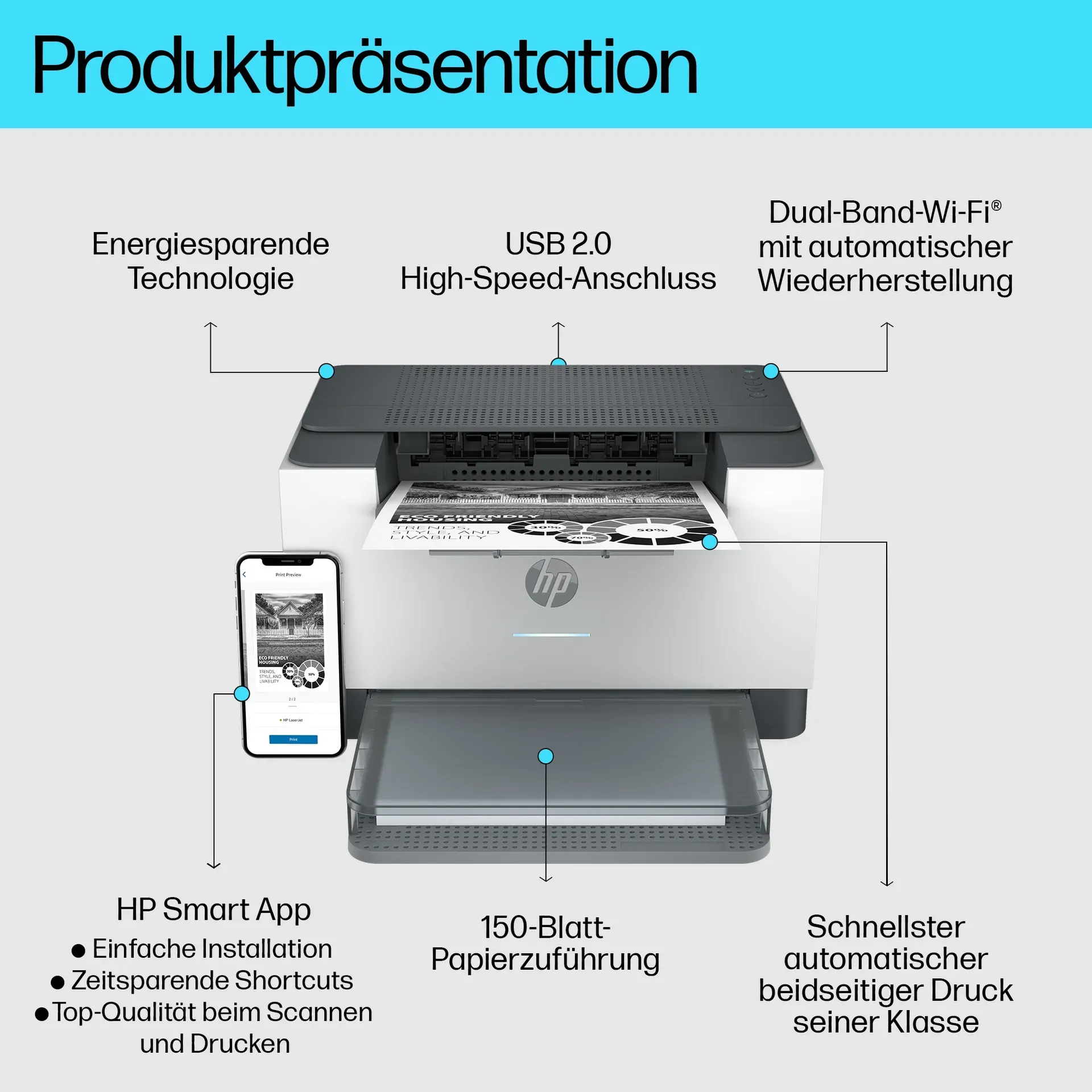 HP LaserJet LaserJetM209dw – Bild 6