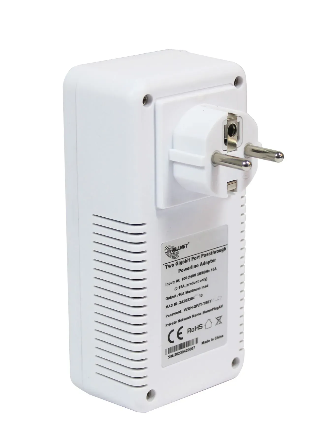 ALLNET Powerline 1200Mbit 2er Bundle Bridge RJ45 HomePlugV2 "SmartLink" Passtrough ALL1681205v2 – Bild 2